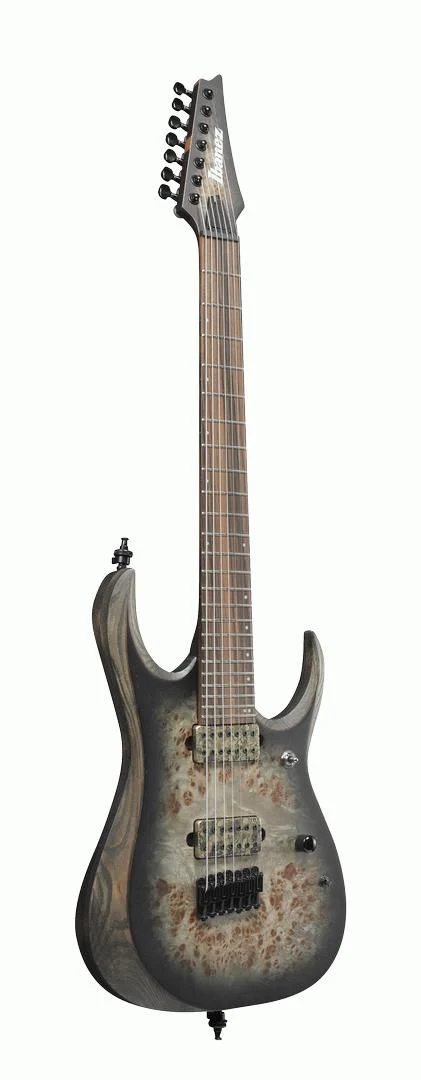 Ibanez RGD71ALPA Axion Label 7-String Electric Guitar in Charcoal Black Flat - Image 3