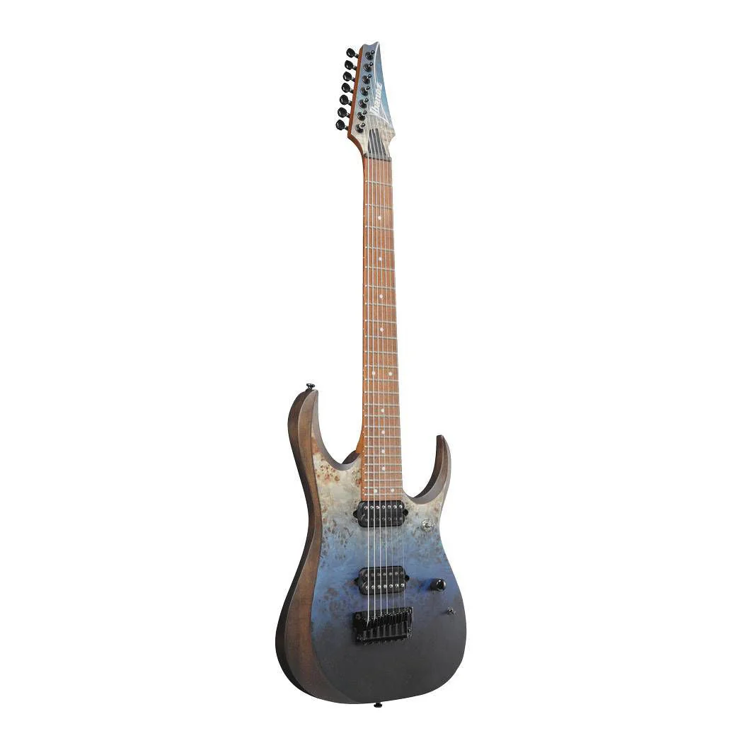 Ibanez RGD7521PB 7-String Electric Guitar - Deep Seafloor Fade Flat - Image 3