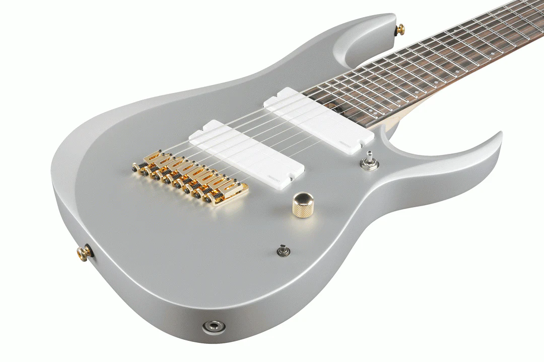 Ibanez RGDMS8 Electric Guitar in Classic Silver Metallic - Image 8