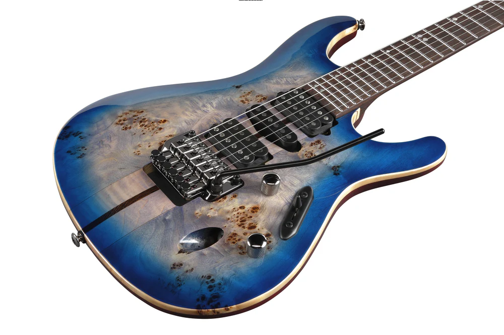 Ibanez S1070PBZ Electric Guitar in Cerulean Blue Burst - Image 5