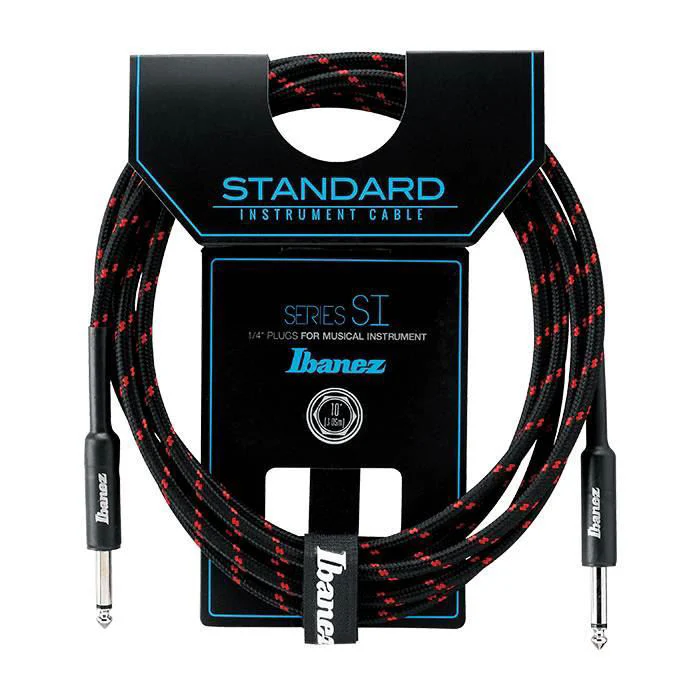 Ibanez SI10 BW 10ft Guitar Cable in Black Wine - Image 2