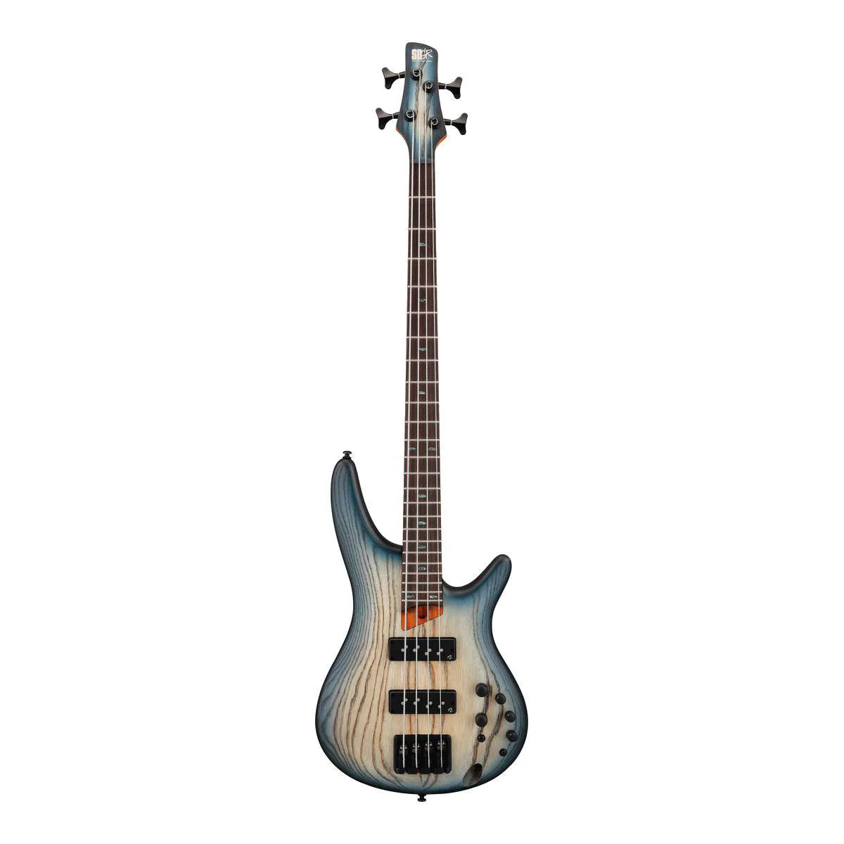 Ibanez SR Standard SR600E 4-String Bass Guitar - Cosmic Blue Starburst Flat - Image 5