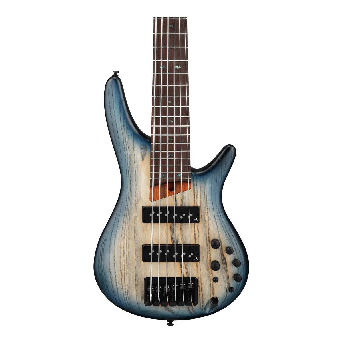 Ibanez SR Standard SR606E 6-String Bass Guitar - Cosmic Blue Starburst Flat - Image 3