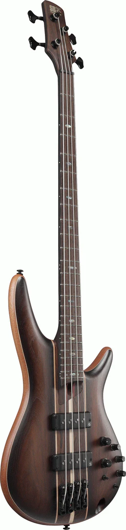 Ibanez SR1350B Premium Electric Bass Guitar in Dual Mocha Burst Flat with Gig Bag - Image 9