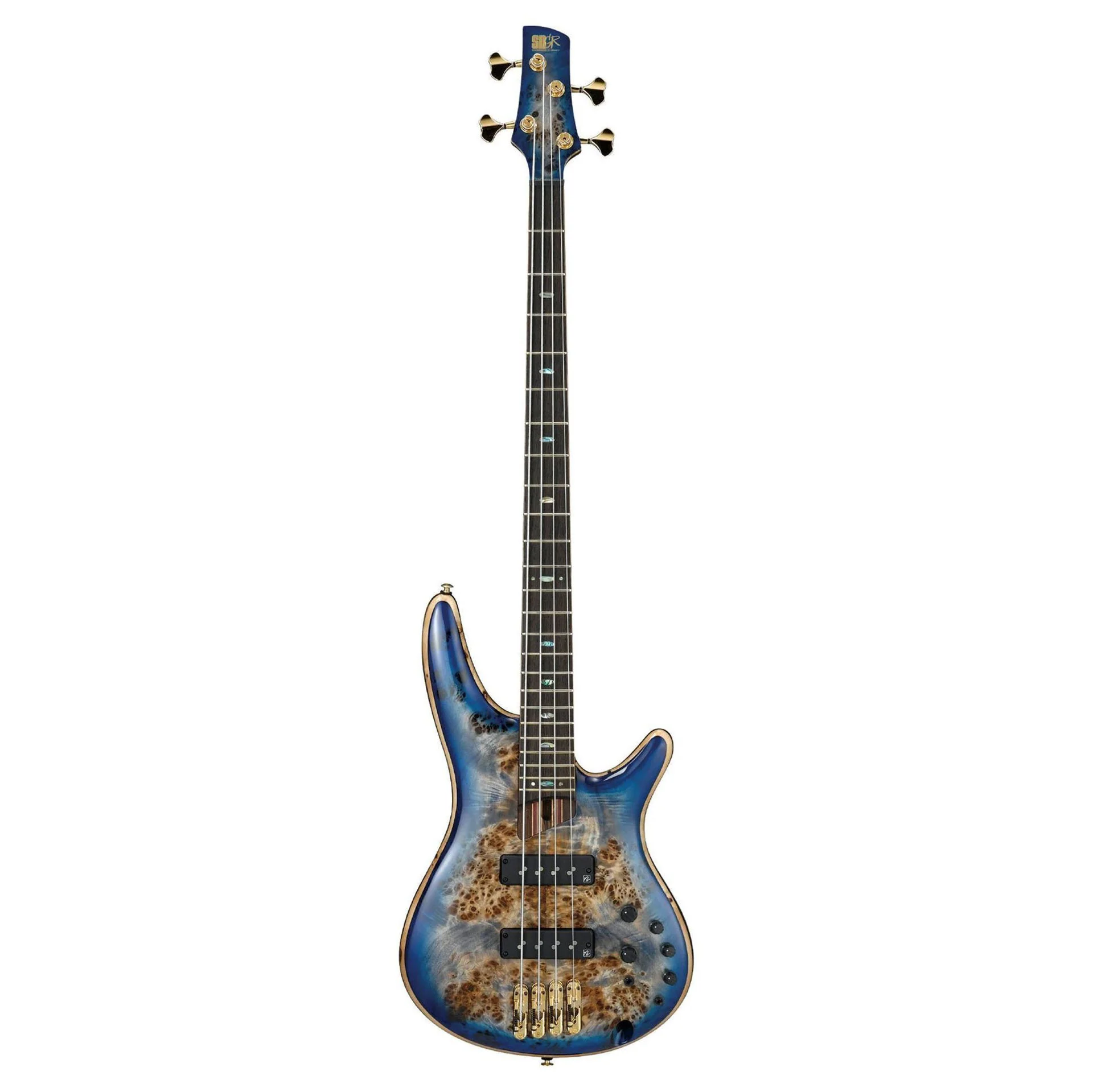 Ibanez SR2600 Premium Bass Guitar in Case - Cerulean Blue Burst - Image 5