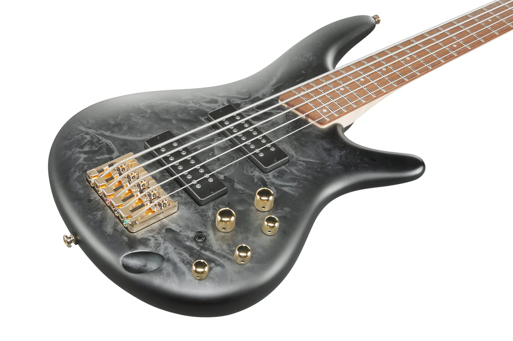 Ibanez SR305EDX Bass Guitar in Black Ice Frozen Matte - Image 6