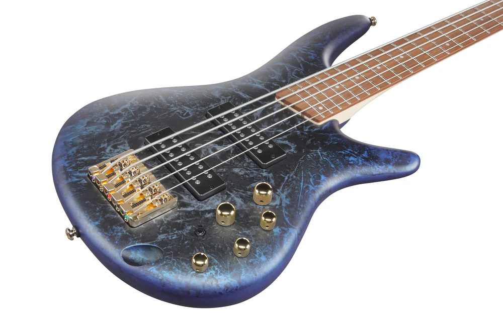 Ibanez SR305EDX Bass Guitar in Cosmic Blue Frozen Matte - Image 4