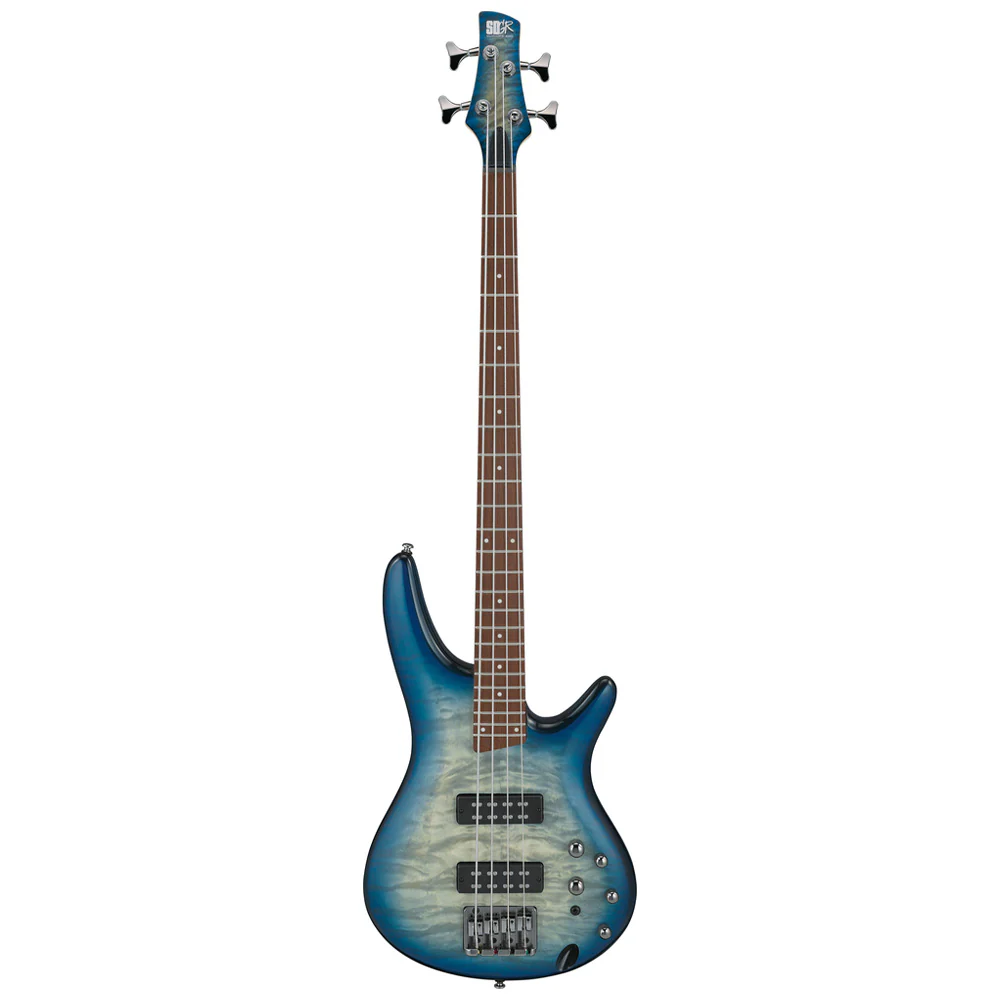 Ibanez SR400EQM Electric Bass - Stained Cosmic Blue Starburst - Image 6