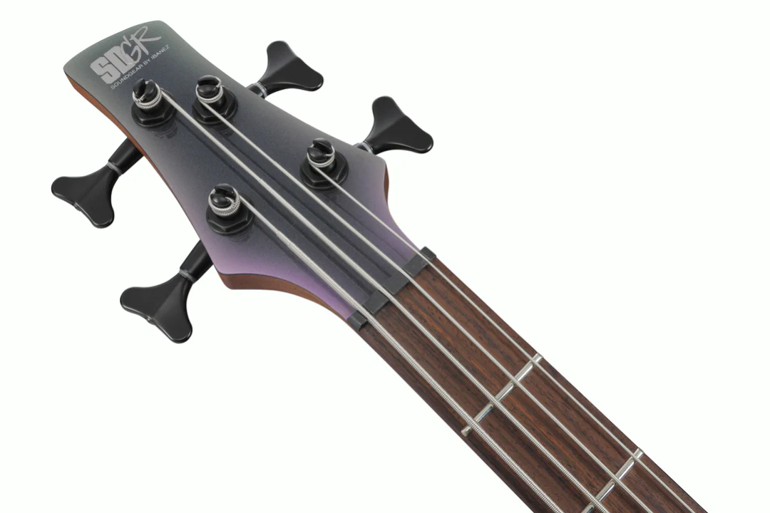 Ibanez SR500E Electric Bass Guitar in Black Aurora Burst - Image 5