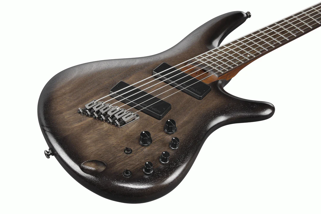 Ibanez SRC6MS 6-string Electric Bass Guitar in Black Stained Burst Low Gloss - Image 10