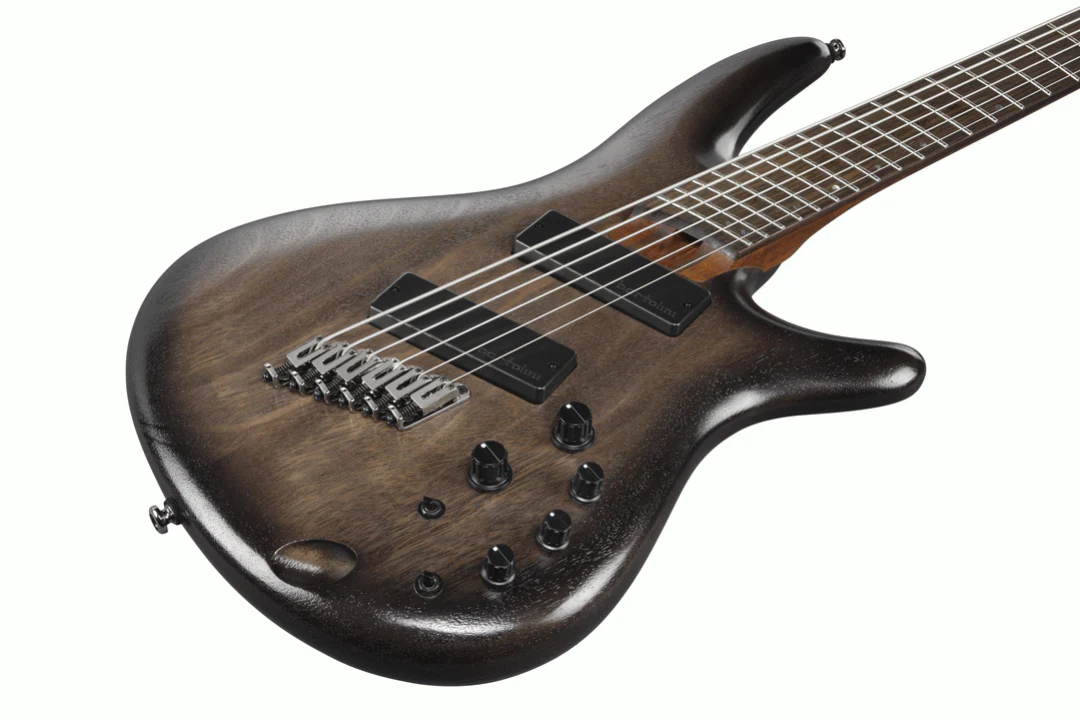 Ibanez SRC6MS 6-string Electric Bass Guitar in Black Stained Burst Low Gloss - Image 4