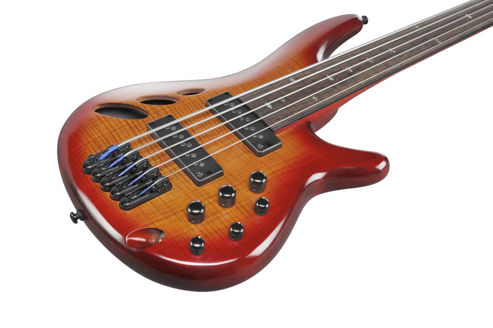Ibanez SRD905F Bass Guitar in Brown Topaz Burst Low Gloss - Image 6