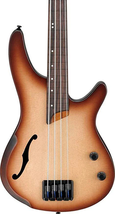 Ibanez SRH500F NNF SR Series Fretless Bass Guitar - Natural Browned Burst Flat - Image 4