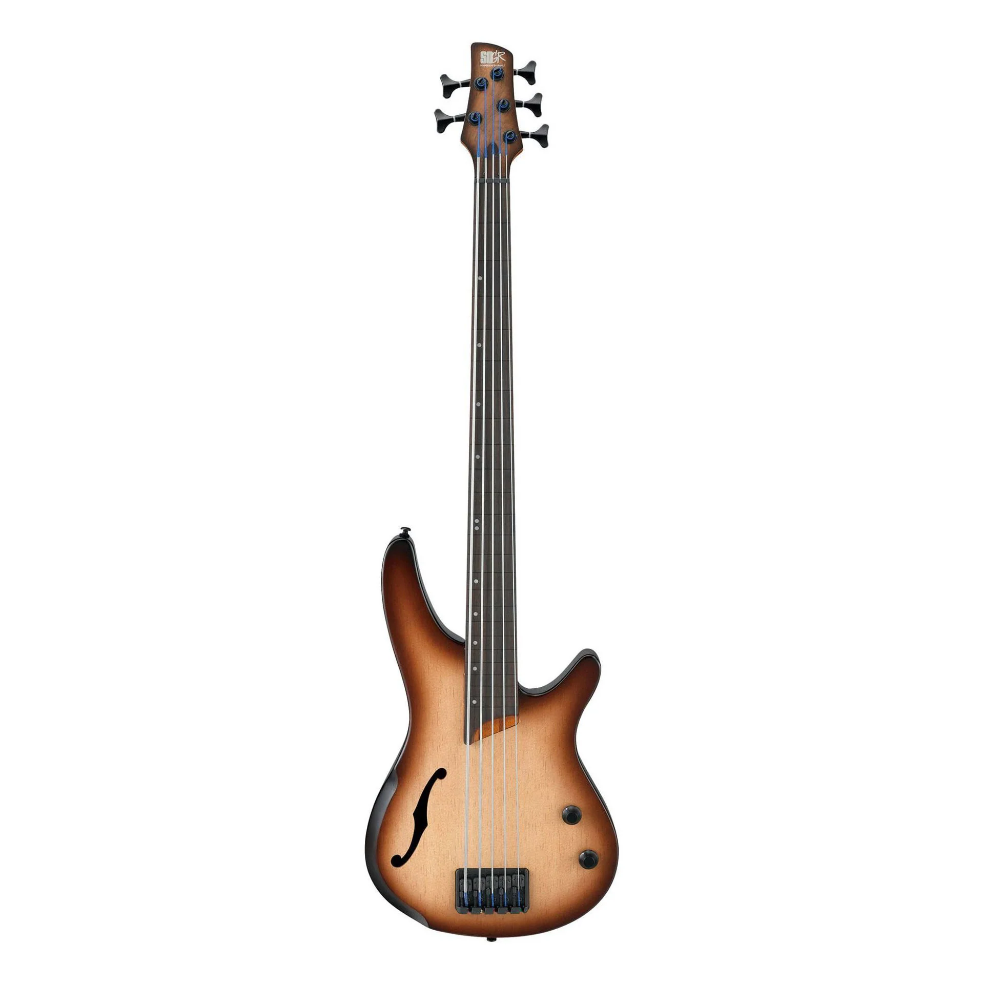 Ibanez SRH505F Electric 5 String Bass - Natural Browned Burst Flat - Image 3