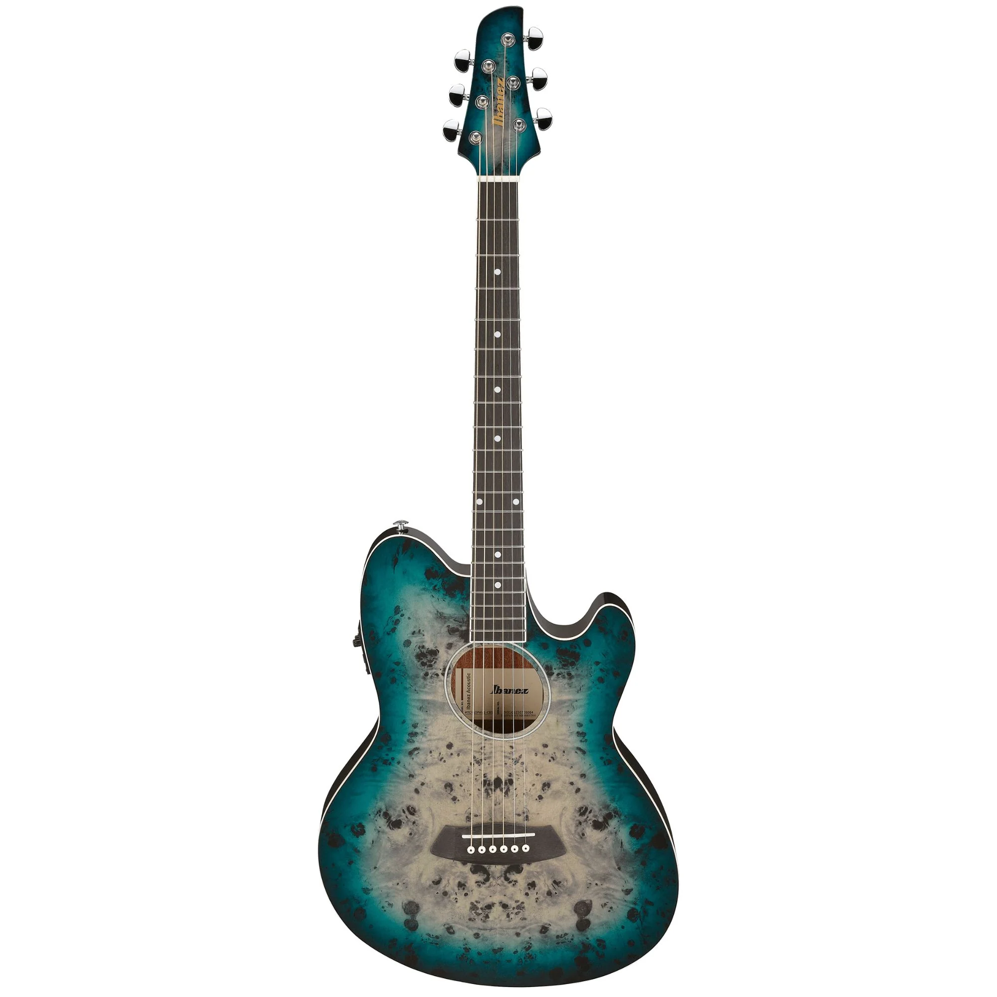 Ibanez TCY10PA Cosmic Blue Starburst High Gloss Acoustic Guitar