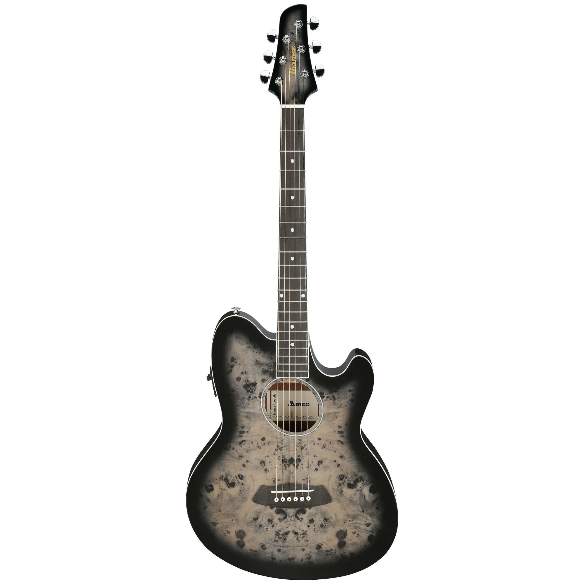 Ibanez TCY10PA Transparent Brown Black Burst High Gloss Acoustic Guitar