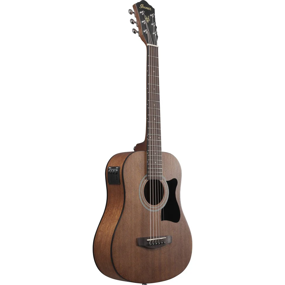 Ibanez V Series V44Minie ¾ Dreadnought Acoustic Guitar with Pickup - Open Pore Natural - Image 2