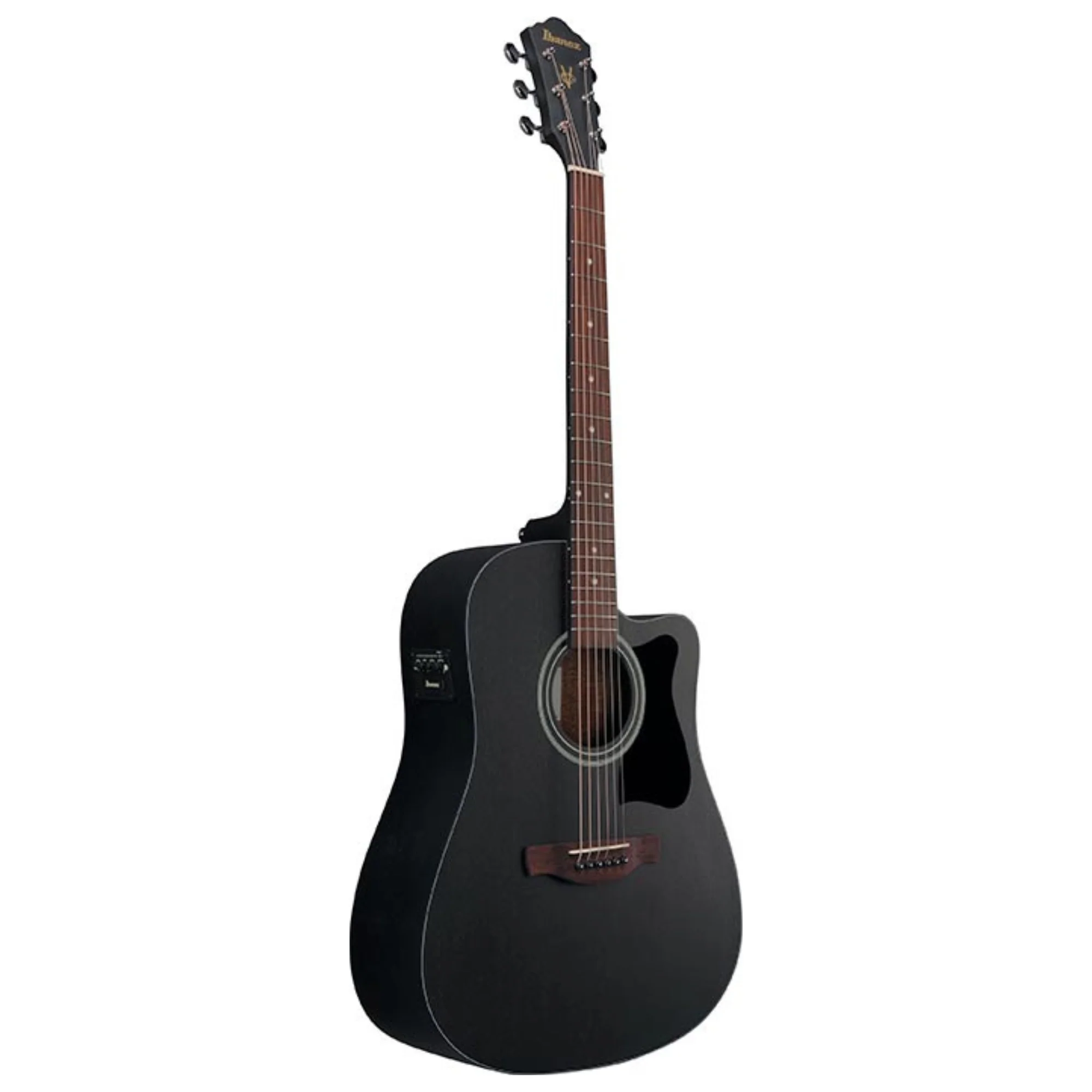 Ibanez V44CE WK Acoustic Guitar - Weathered Black - Image 3