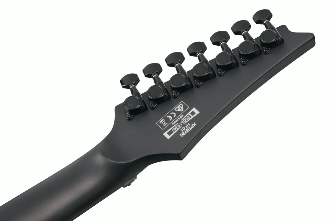 Ibanez XPTB720 Iron Label 7-String Electric Guitar in Black Flat - Image 6