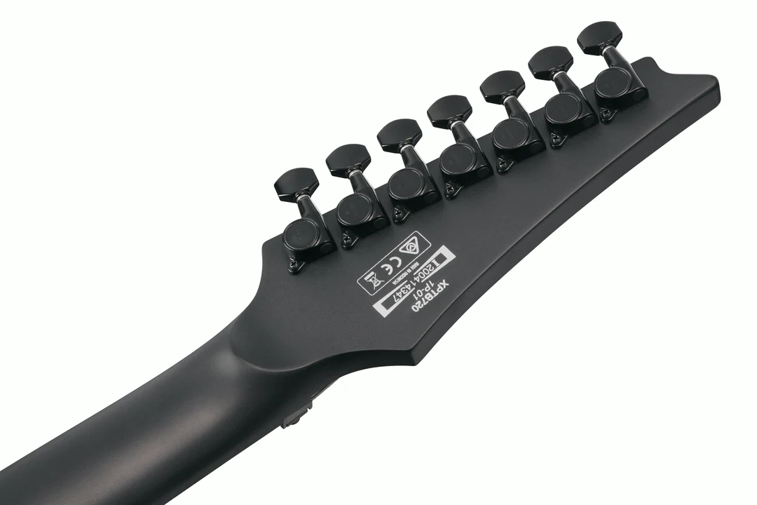 Ibanez XPTB720 Iron Label 7-String Electric Guitar in Black Flat - Image 9
