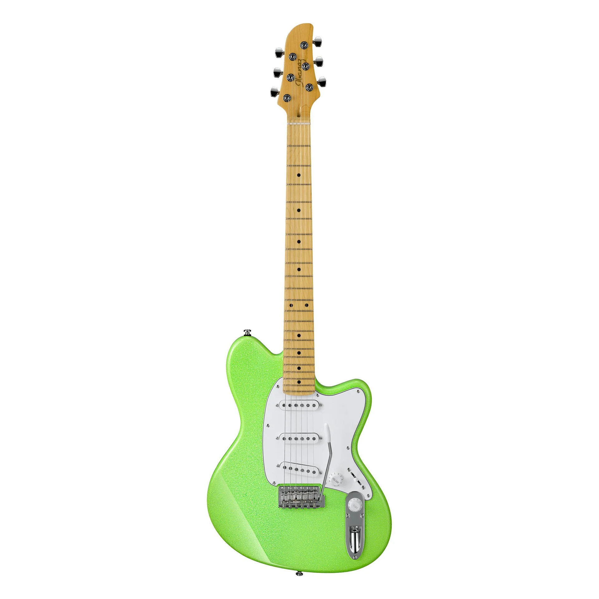 Ibanez YY10  Yvette Young Signature Electric Guitar in Slime Green Sparkle - Image 5