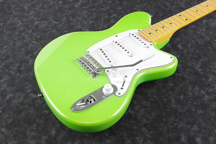 Ibanez YY10  Yvette Young Signature Electric Guitar in Slime Green Sparkle - Image 6