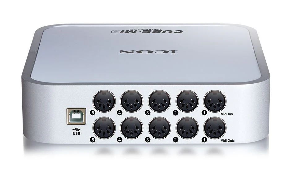 Icon Cube MI5 5 - in / 5 - out USB 2.0 MIDI Interface - Image 2