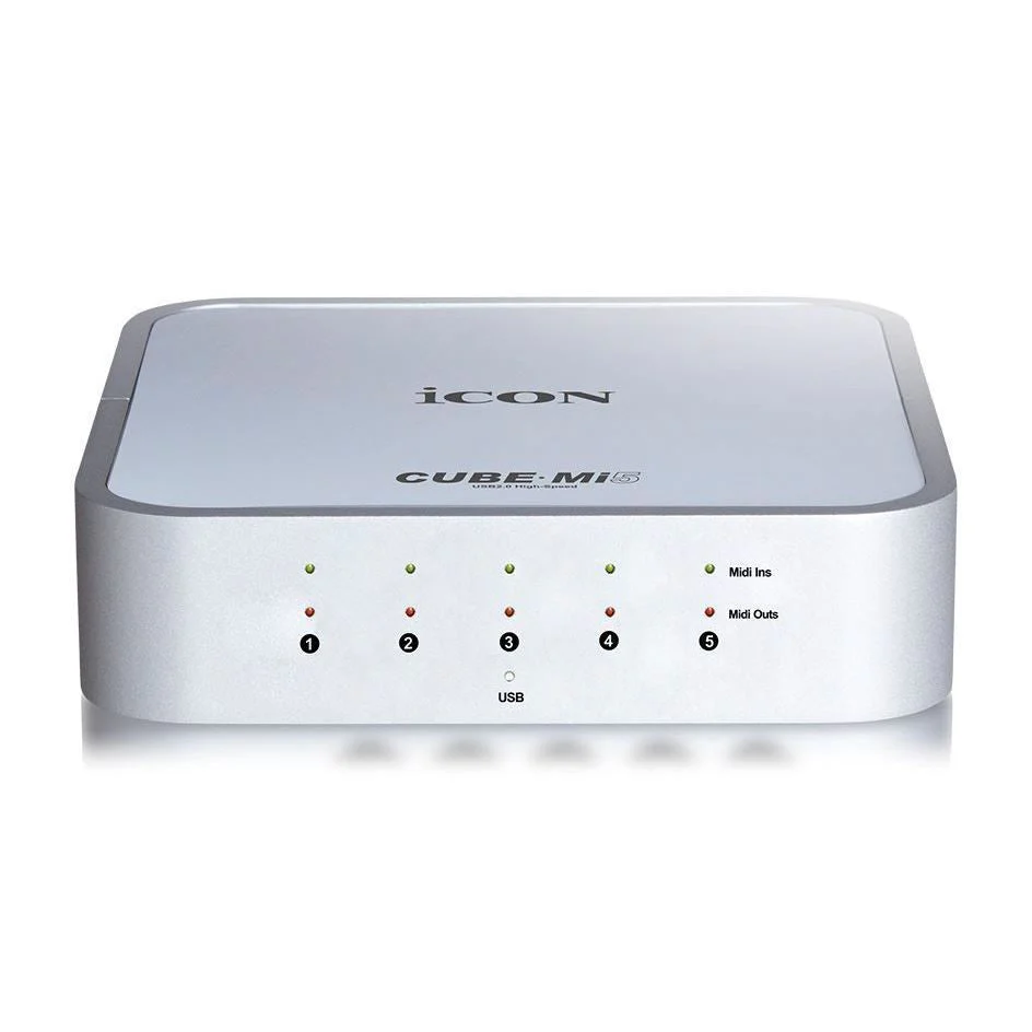 Icon Cube MI5 5 - in / 5 - out USB 2.0 MIDI Interface - Image 3