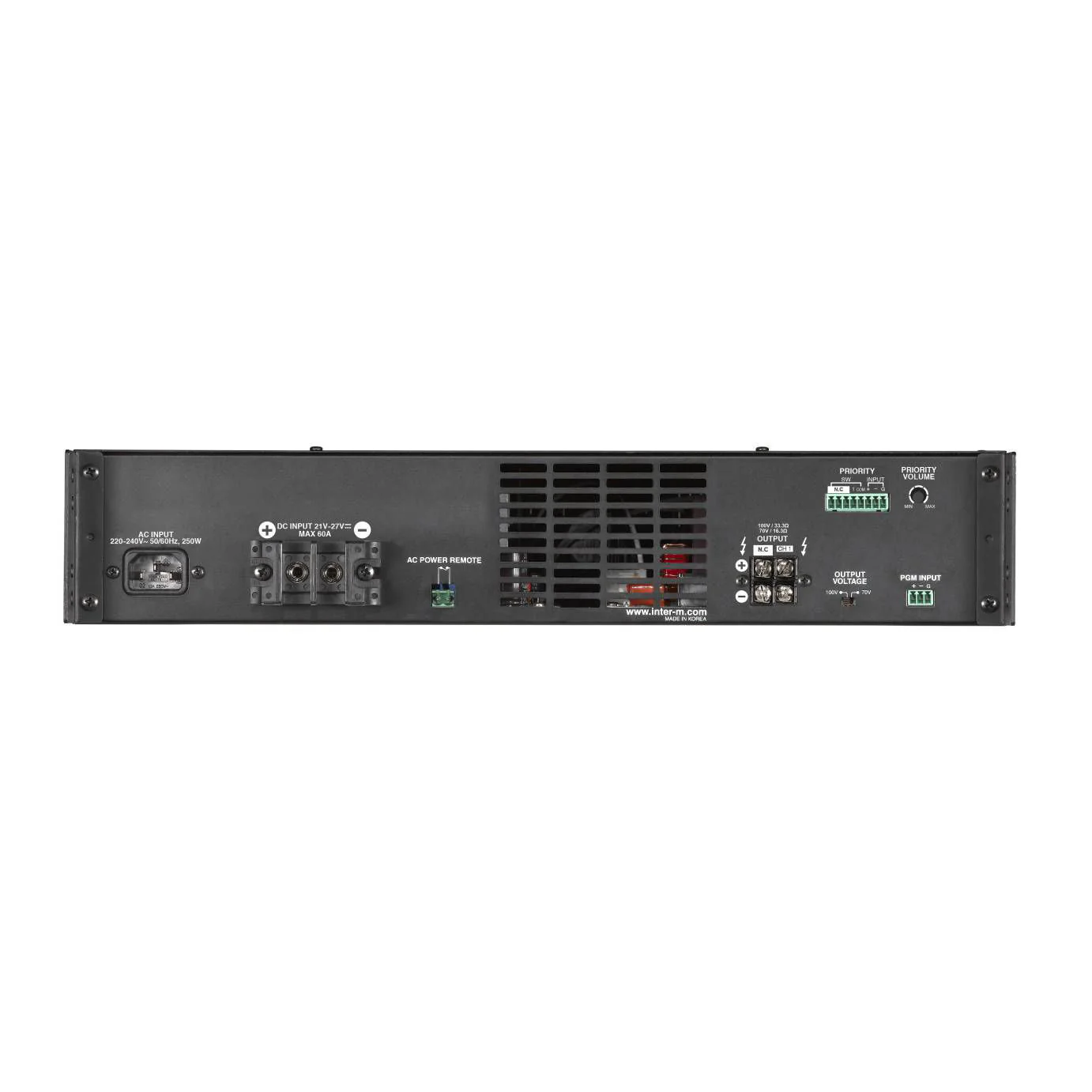 InterM 900W Commercial Digital Power Amplifier 70V/100V - Image 3