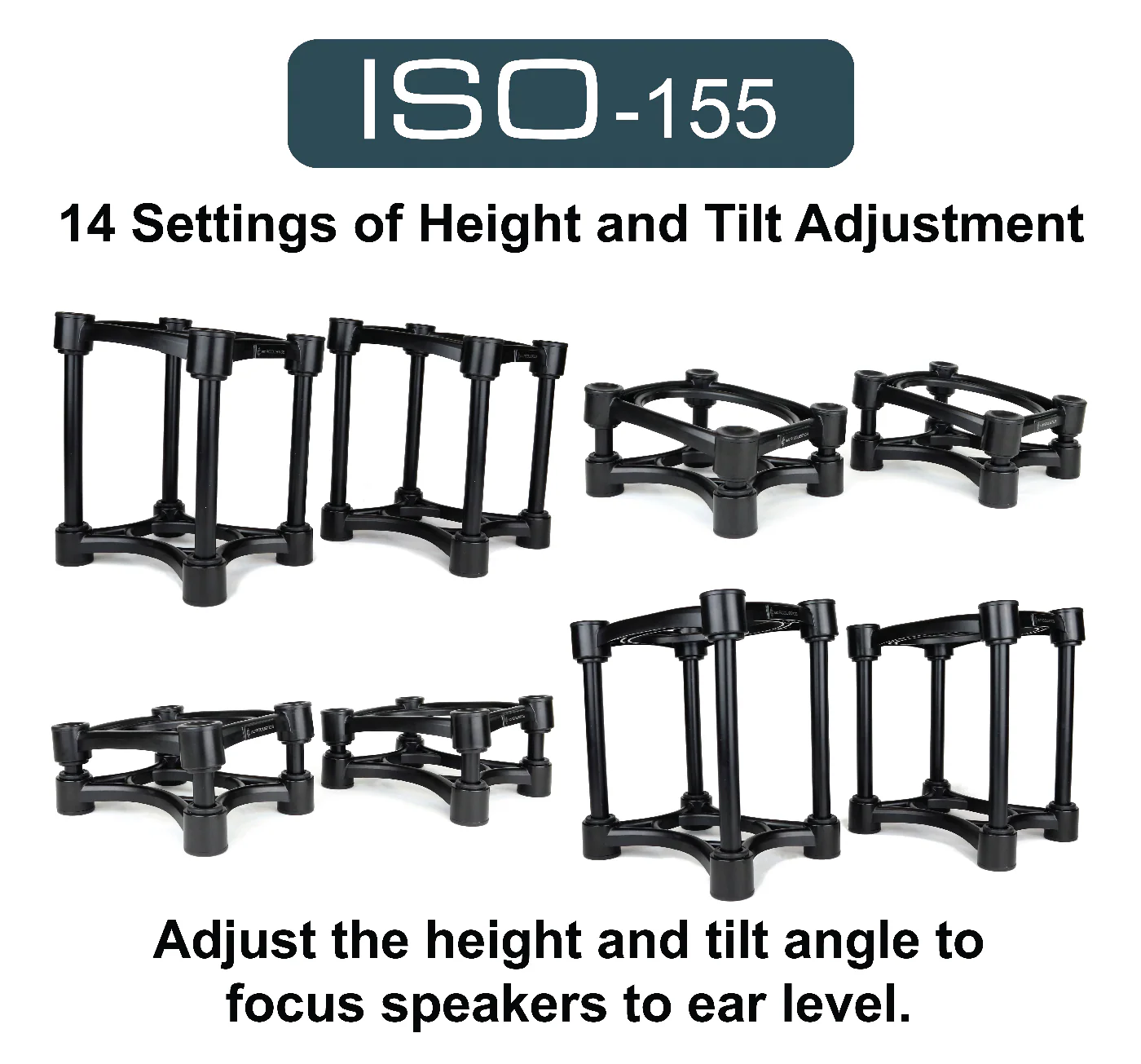 Iso Acoustics ISO-155 Monitor/Speaker Isolation Stand Pair - Medium - Image 6