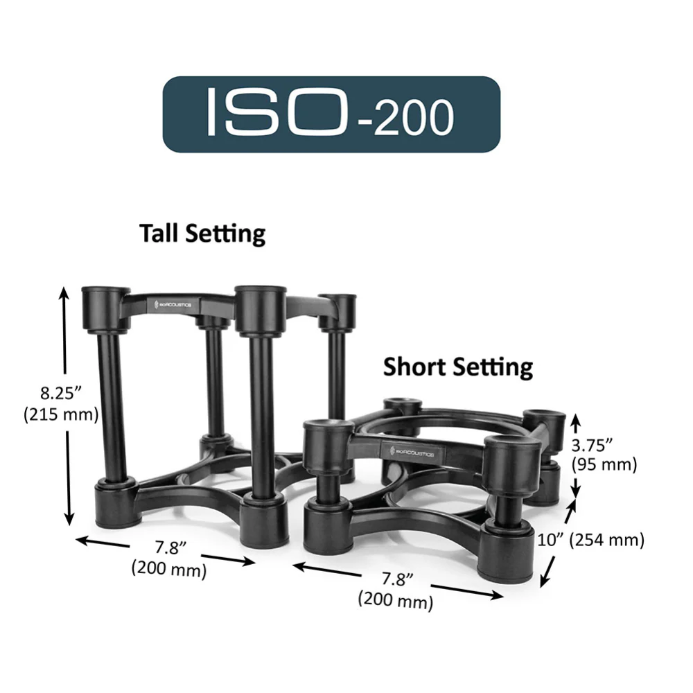 Iso Acoustics ISO-200 Monitor/Speaker Isolation Stand Pair - Large - Image 7