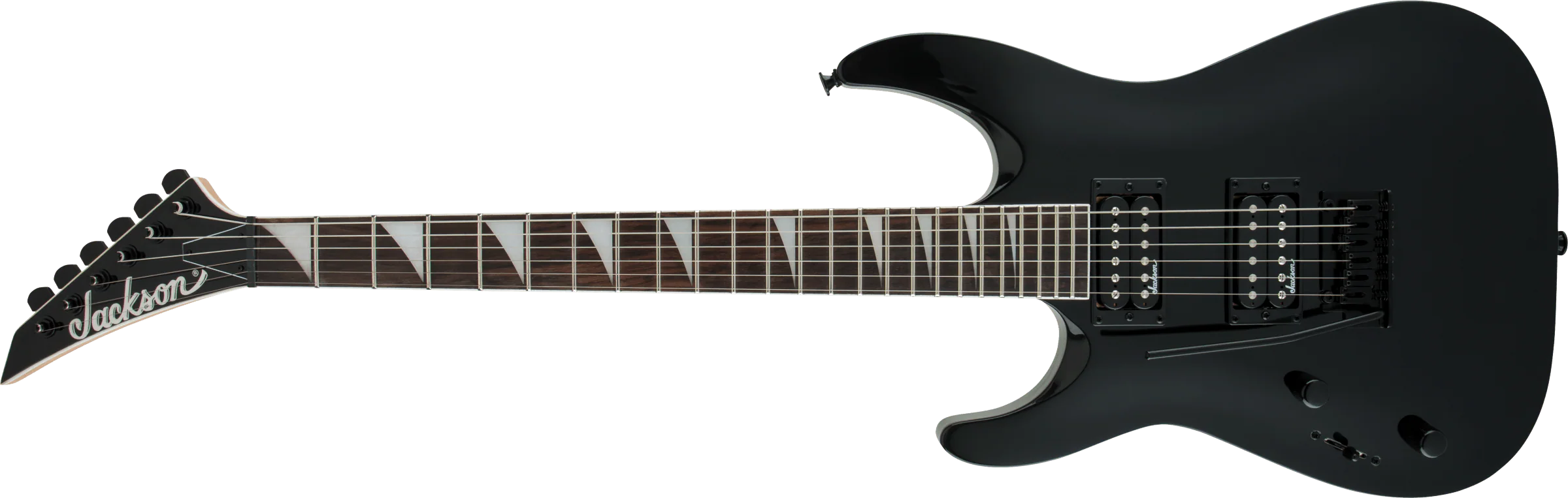 Jackson JS Dinky Arch Top JS22 DKA Left-handed Electric Guitar with Amaranth Fingerboard in Gloss Black - Image 3