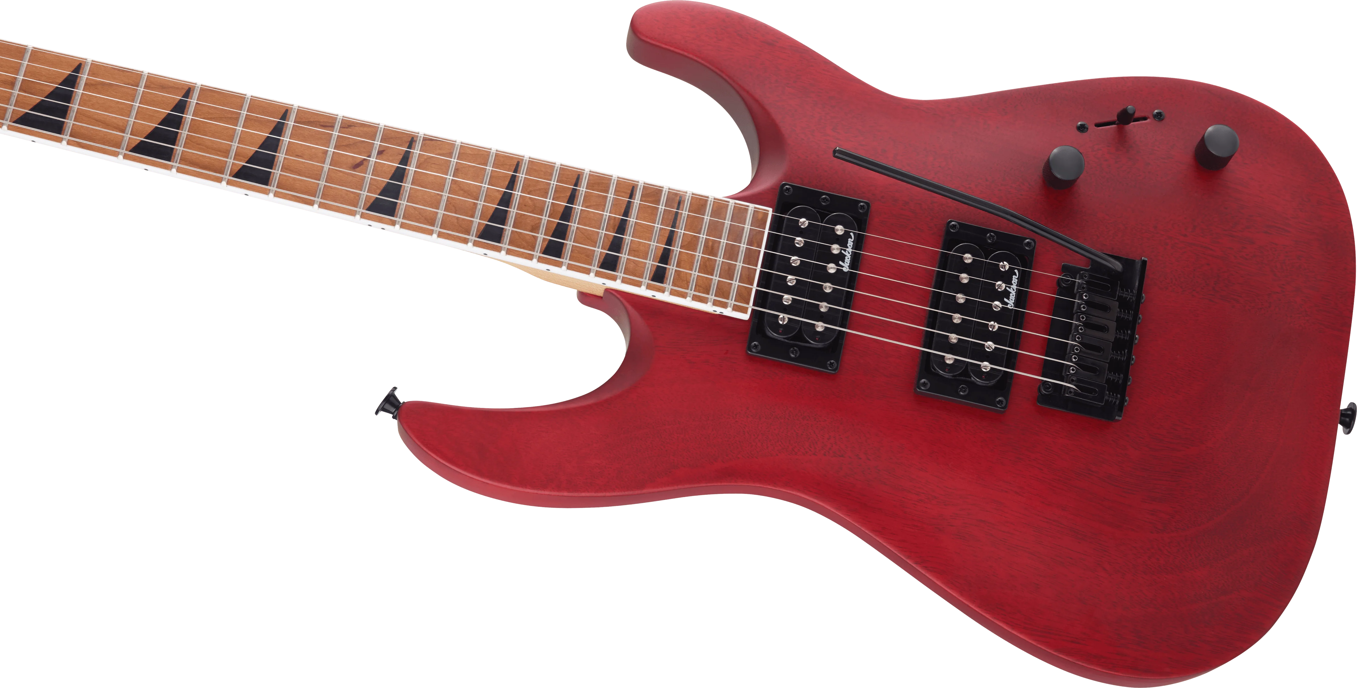 Jackson JS Dinky Arch Top JS24 DKAM Crml Map FB Red Stain - Image 4