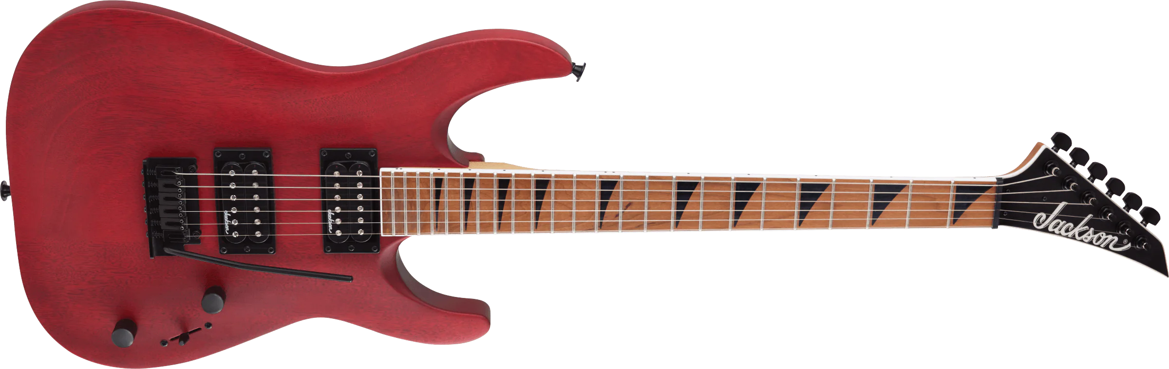 Jackson JS Dinky Arch Top JS24 DKAM Crml Map FB Red Stain - Image 7