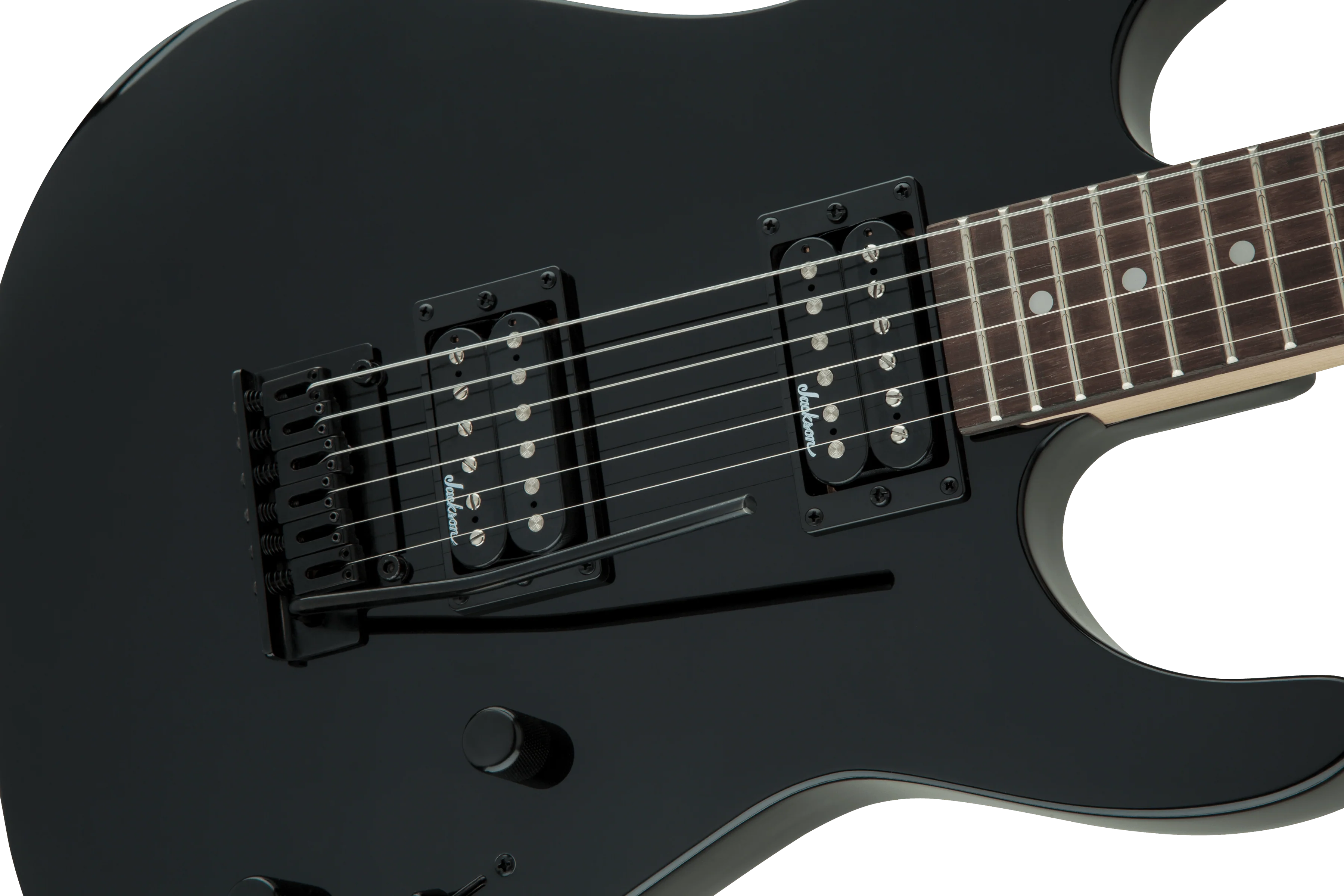Jackson JS Dinky JS11 Electric Guitar with Amaranth FB in Gloss Black - Image 3