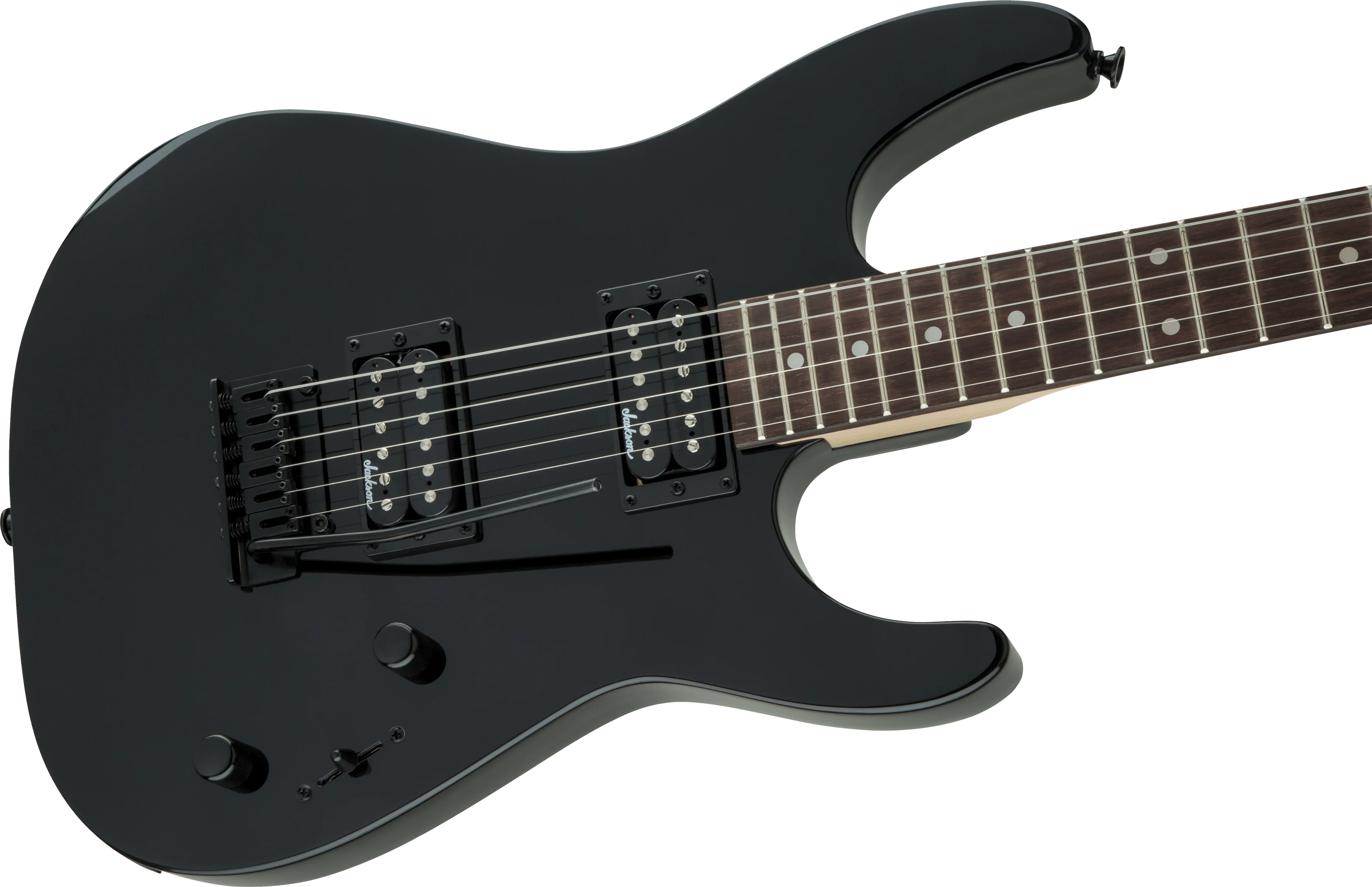 Jackson JS Dinky JS11 Electric Guitar with Amaranth FB in Gloss Black - Image 4