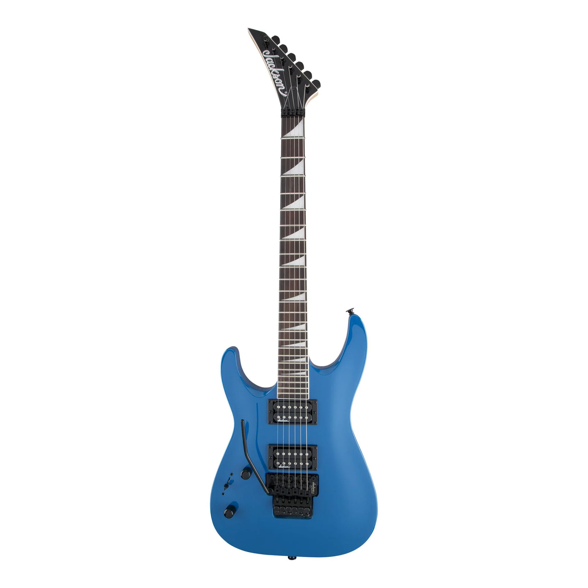 Jackson JS Series Dinky Arch Top JS32 DKA Left-handed Electric Guitar with Amaranth Fingerboard in Bright Blue