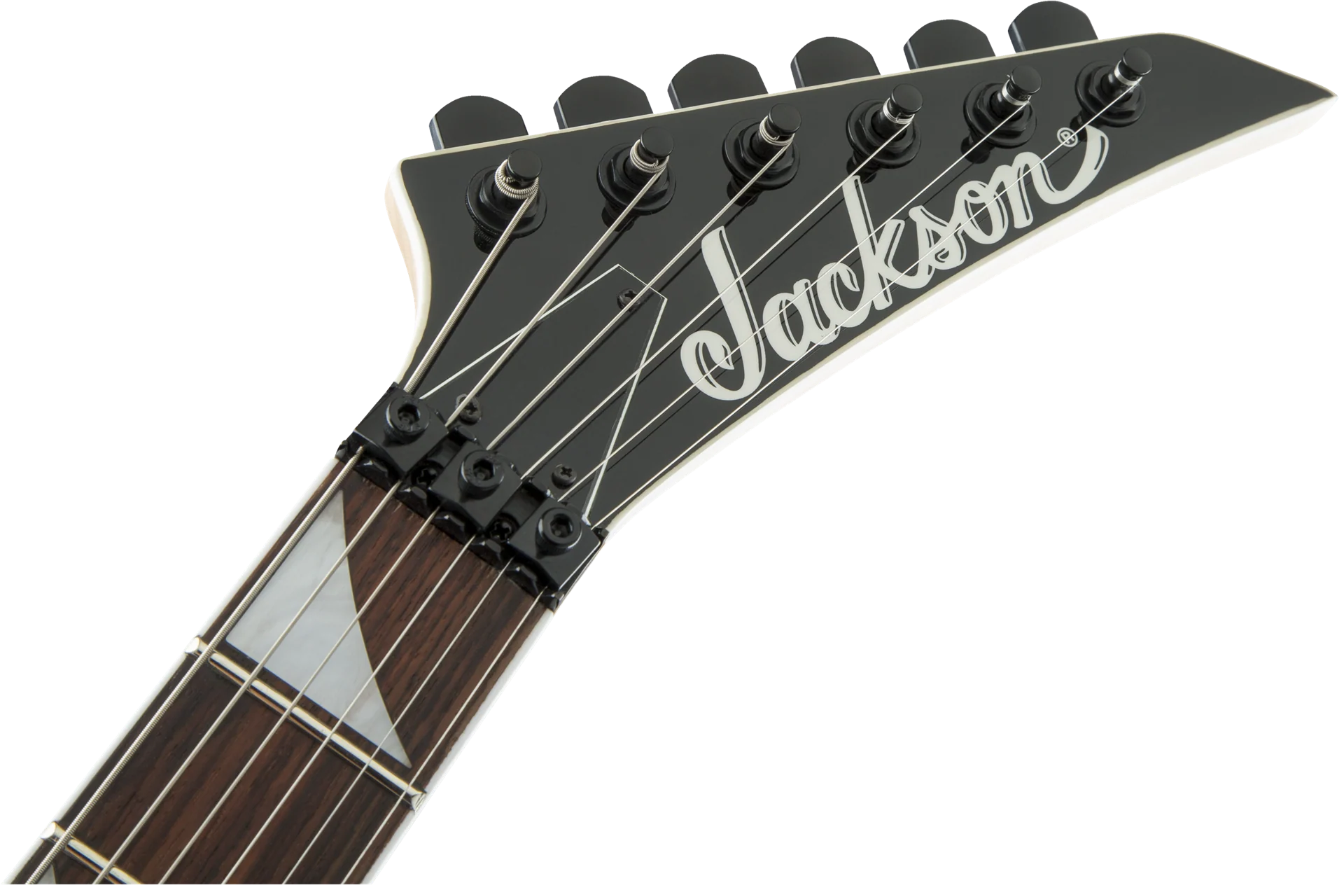 Jackson JS Series King V JS32 Electric Guitar with Amaranth Fingerboard in White with Black Bevels - Image 5