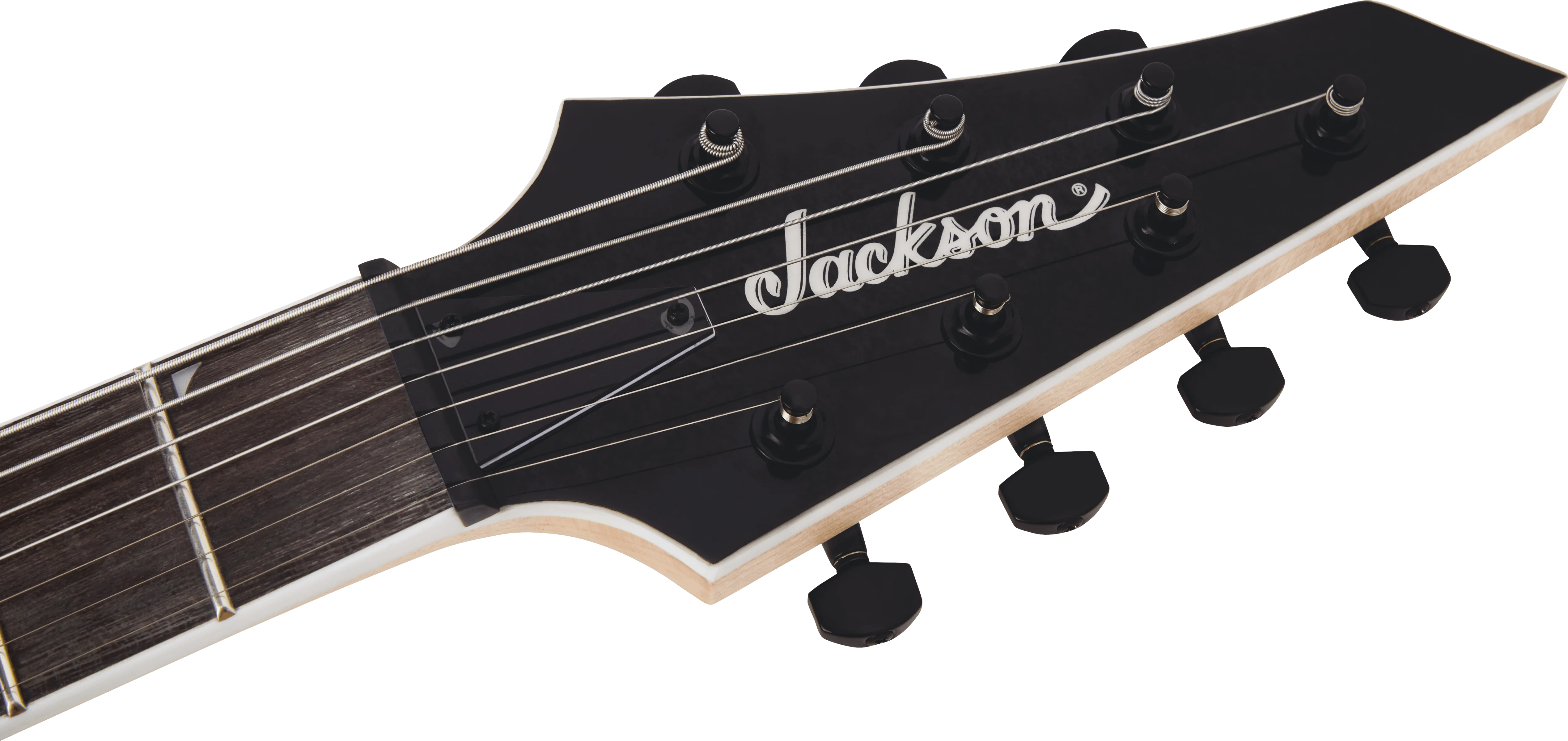 Jackson JS22-7 Dinky Arch Top 7-String Electric Guitar in Transparent Black Burst - Image 7