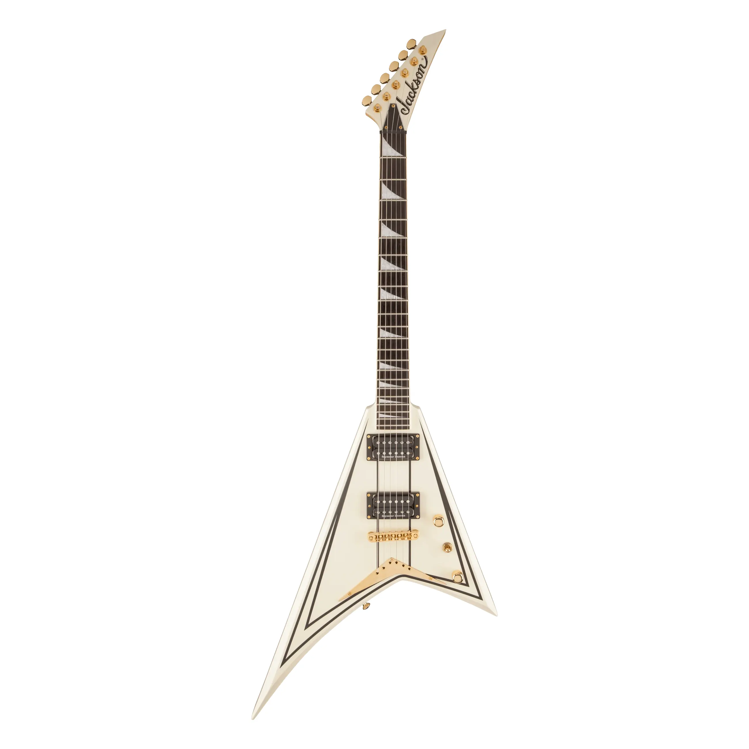 Jackson Pro RRT3 Rhoads Electric Guitar EB Ivory with Black Pinstripes