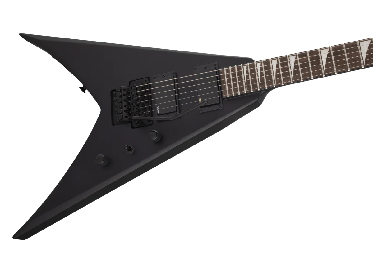 Jackson X King V KVXMG Bass Guitar with Laurel Fingerboard in Satin Black - Image 12