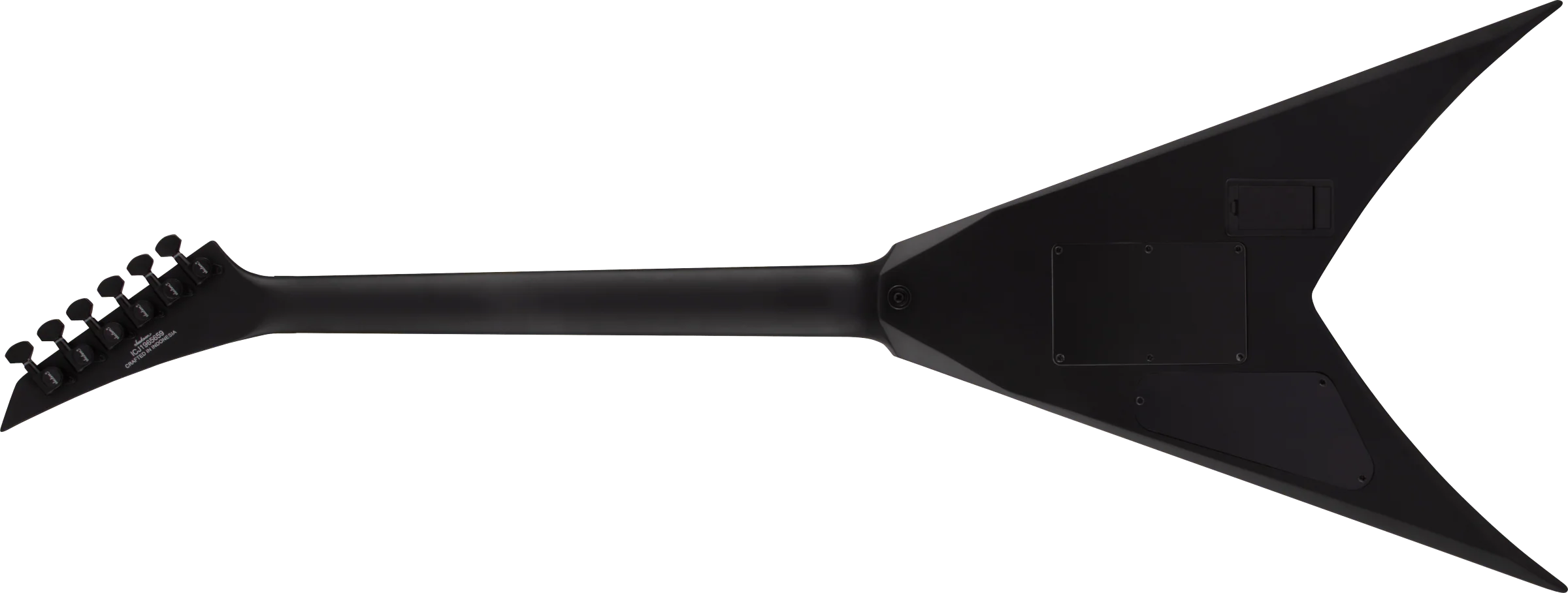 Jackson X King V KVXMG Bass Guitar with Laurel Fingerboard in Satin Black - Image 4