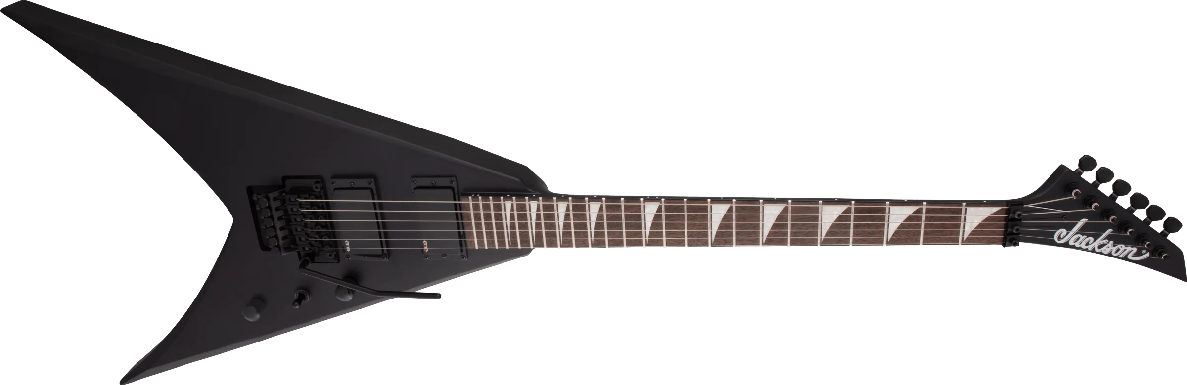 Jackson X King V KVXMG Bass Guitar with Laurel Fingerboard in Satin Black - Image 6