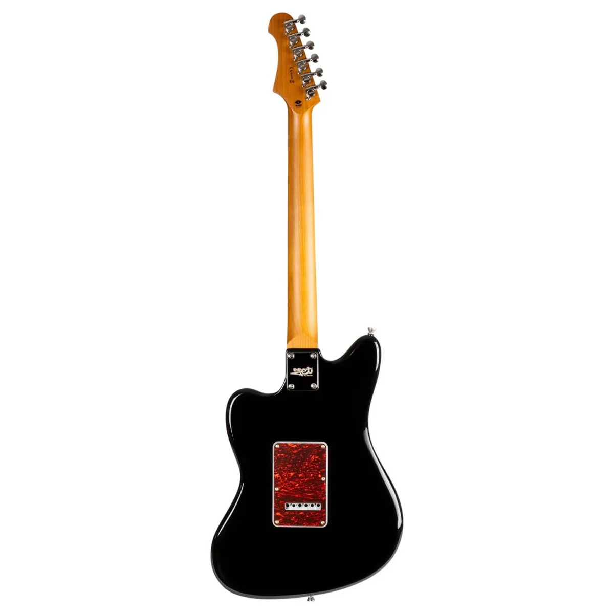 Jet JJ-300 P90 Electric Guitar with Maple Fretboard - Black - Image 2