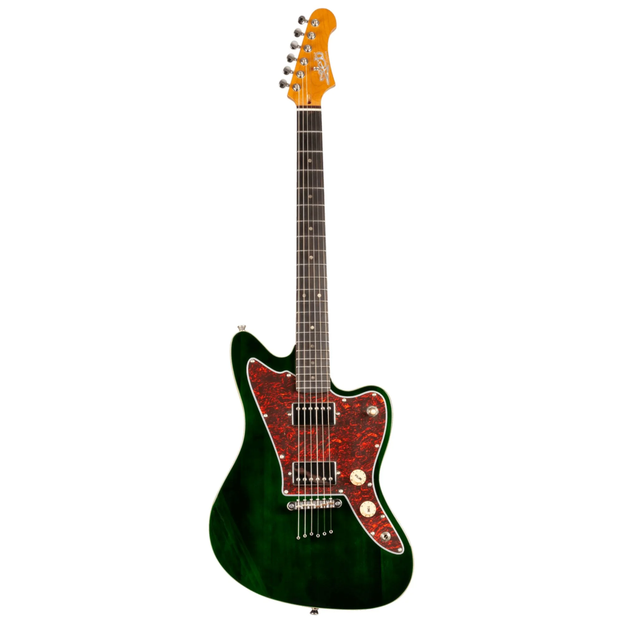 Jet JJ-350 HH Electric Guitar with Maple Fretboard - Green