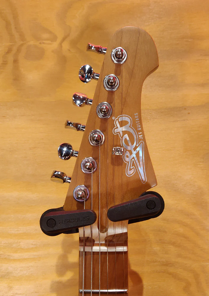 Jet JS-300 Mini Electric Guitar in Pink - Image 3