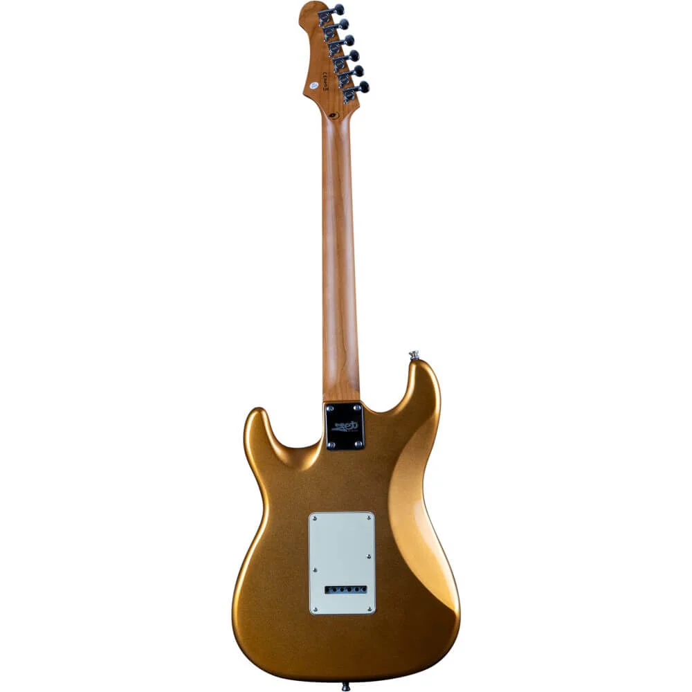 Jet JS-300 SSS Electric Guitar with Maple Fretboard - Gold - Image 2