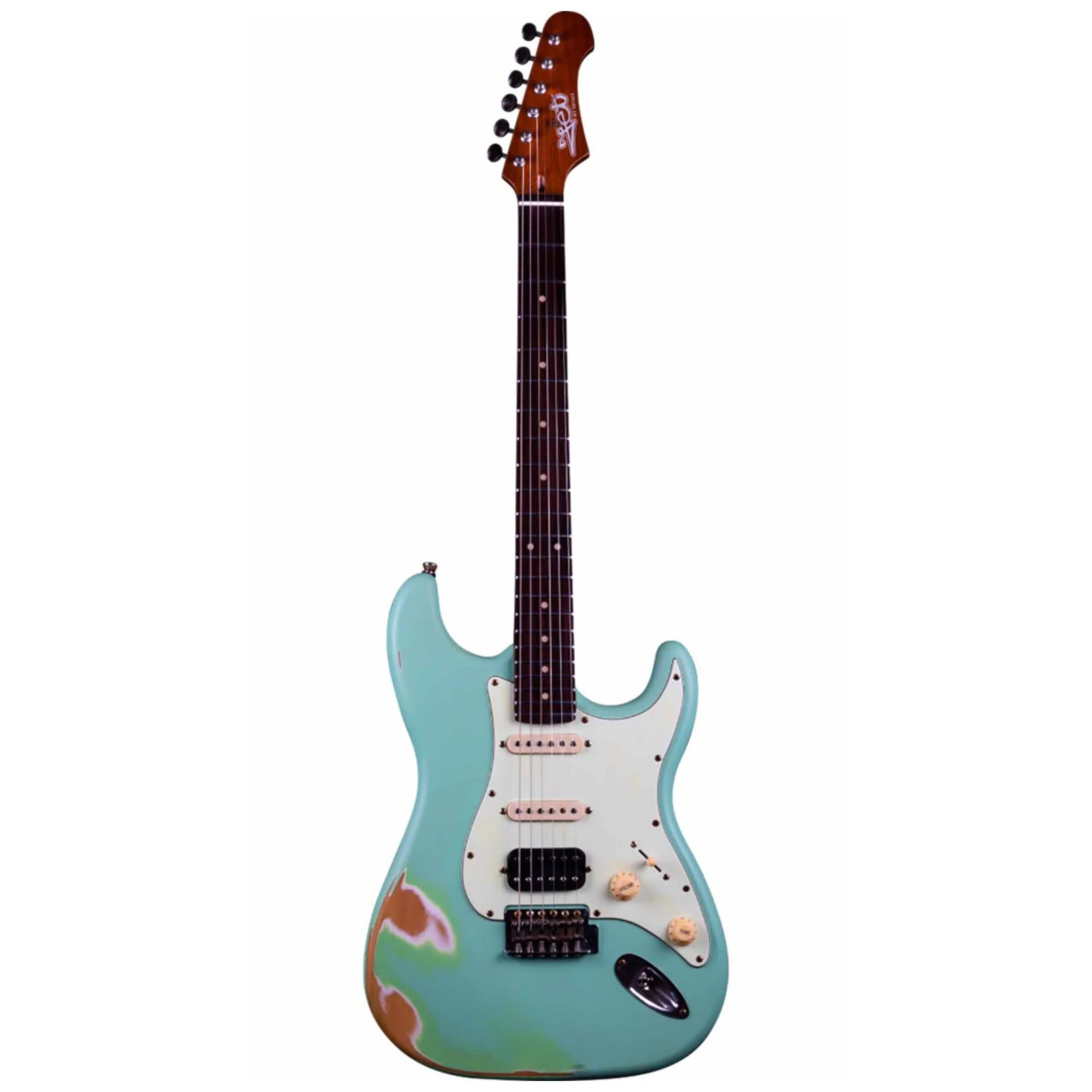 Jet JS-400 Electric Guitar Sea-Foam Green Relic HSS