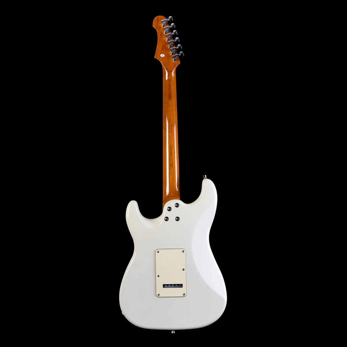 Jet JS-400 HSS Electric Guitar with Roasted Maple Fretboard in Limited White - Image 2