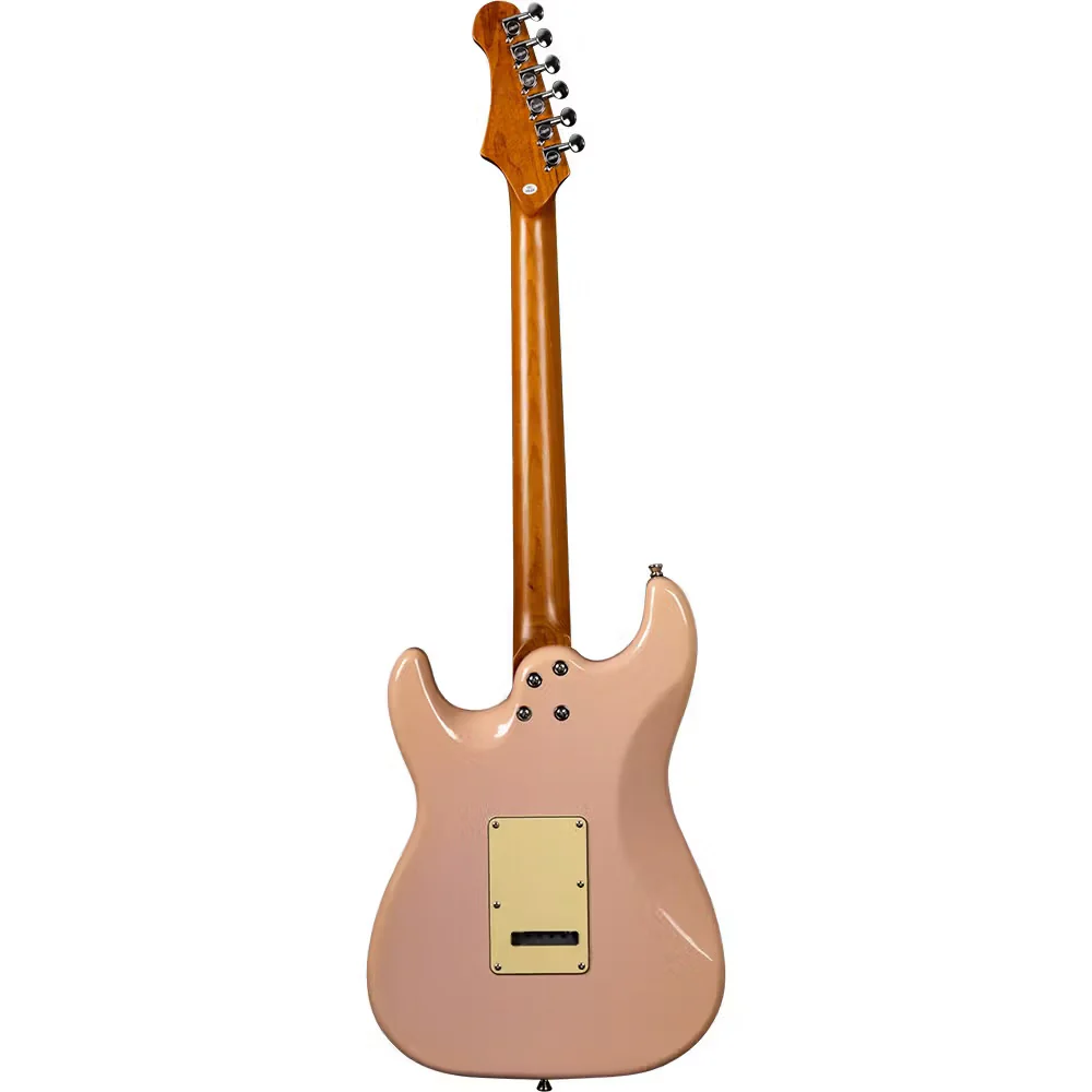 Jet JS-400 HSS Electric Guitar with Rosewood Fretboard - Shell Pink - Image 2